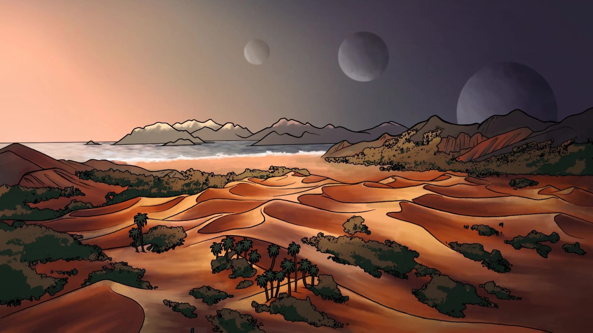 Spucicious Desert - desert youtube thumbnail AI video