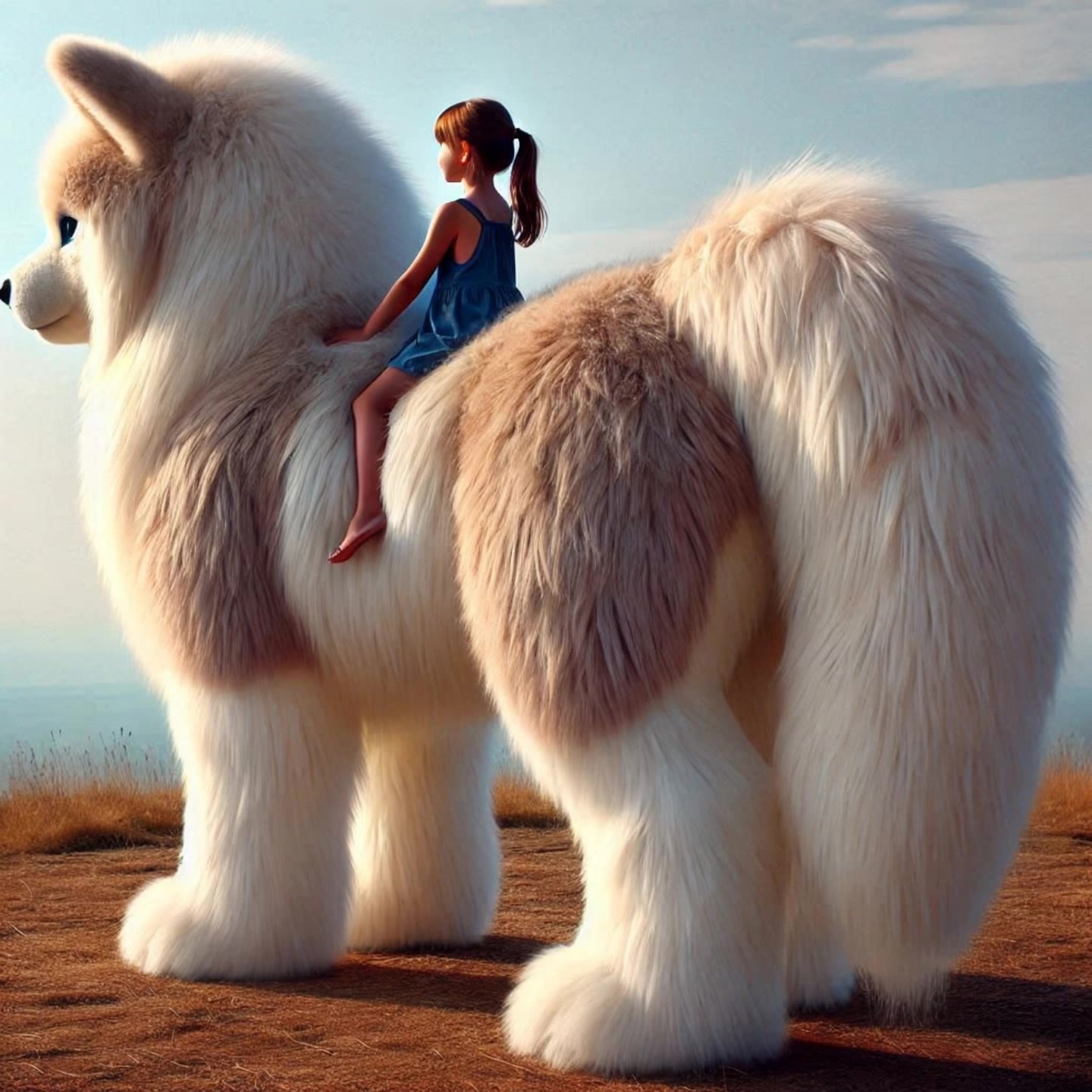 wolf ride in nature - wolf style AI video