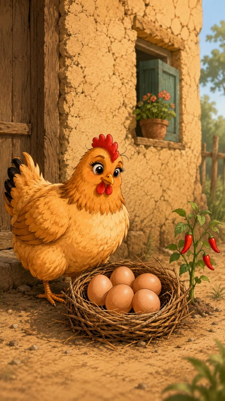 Kling AI work 317900199613062 - evolution of hen AI video