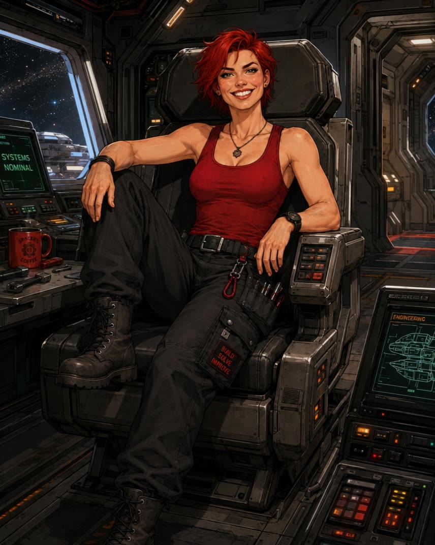 Kling AI work 317629316305659 - red haired anime characters female AI video