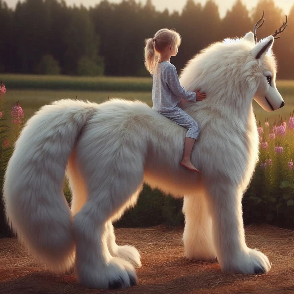 dream wolf ride - wolf style AI video