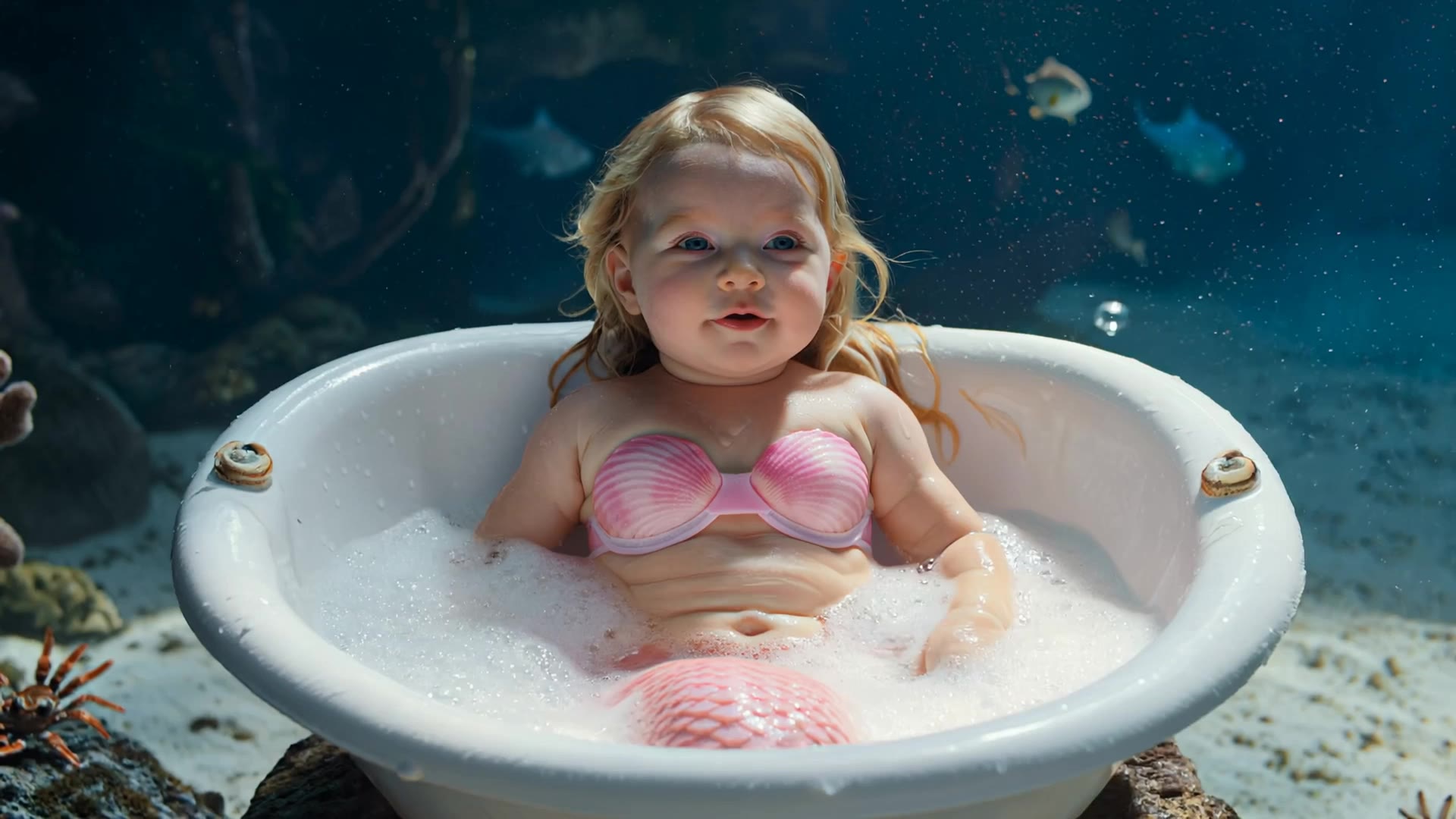 Kling AI work 286723847538658 - real mermaid images AI video