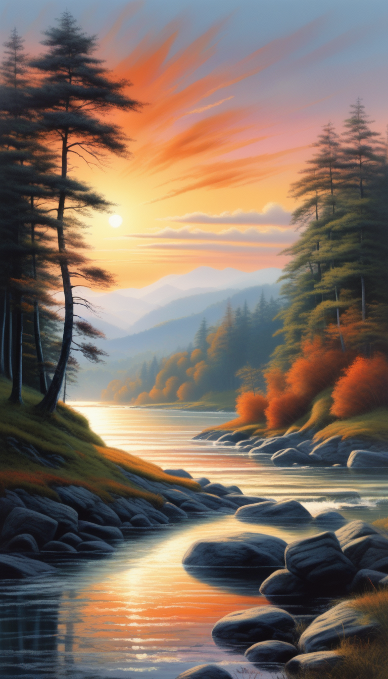 Dreamlike sunset - sunset at hayden AI image