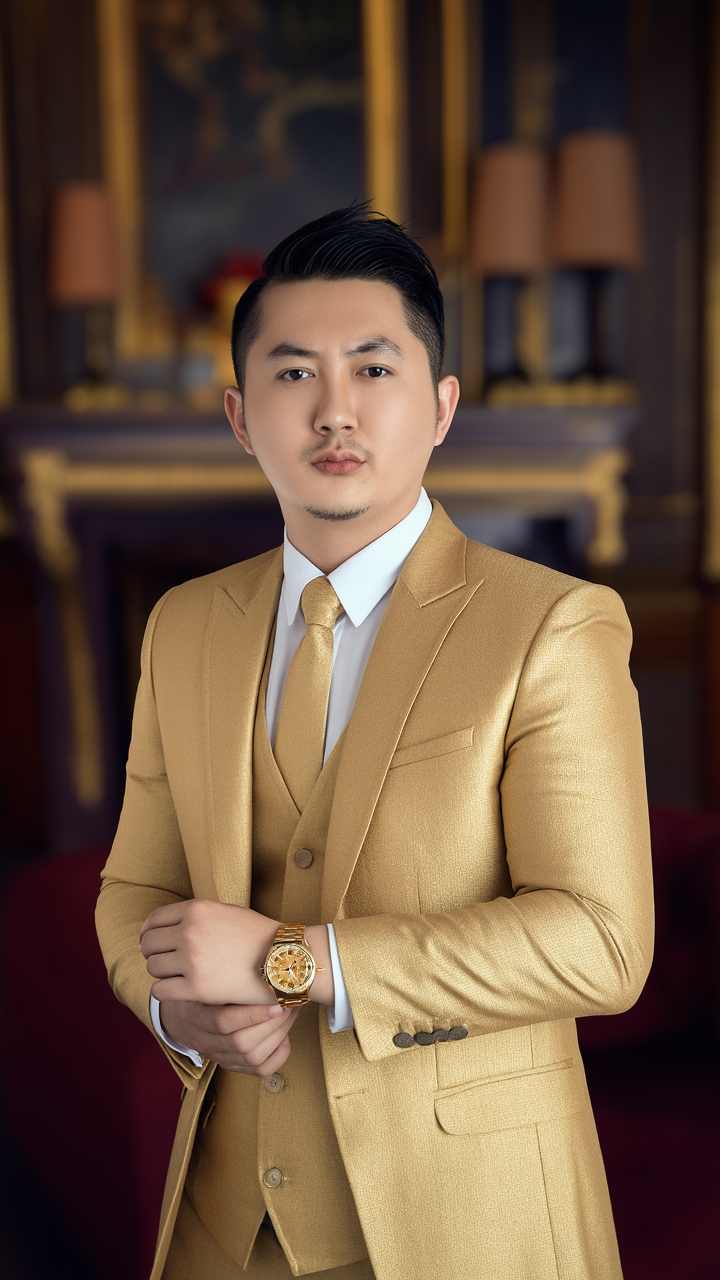 Kling AI work 300387122503044 - long slick back hairstyle men AI image