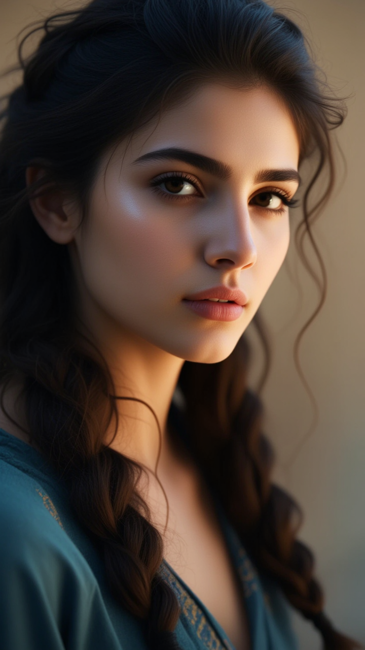 Kling AI work 311213427521886 - undercut women long hair AI image