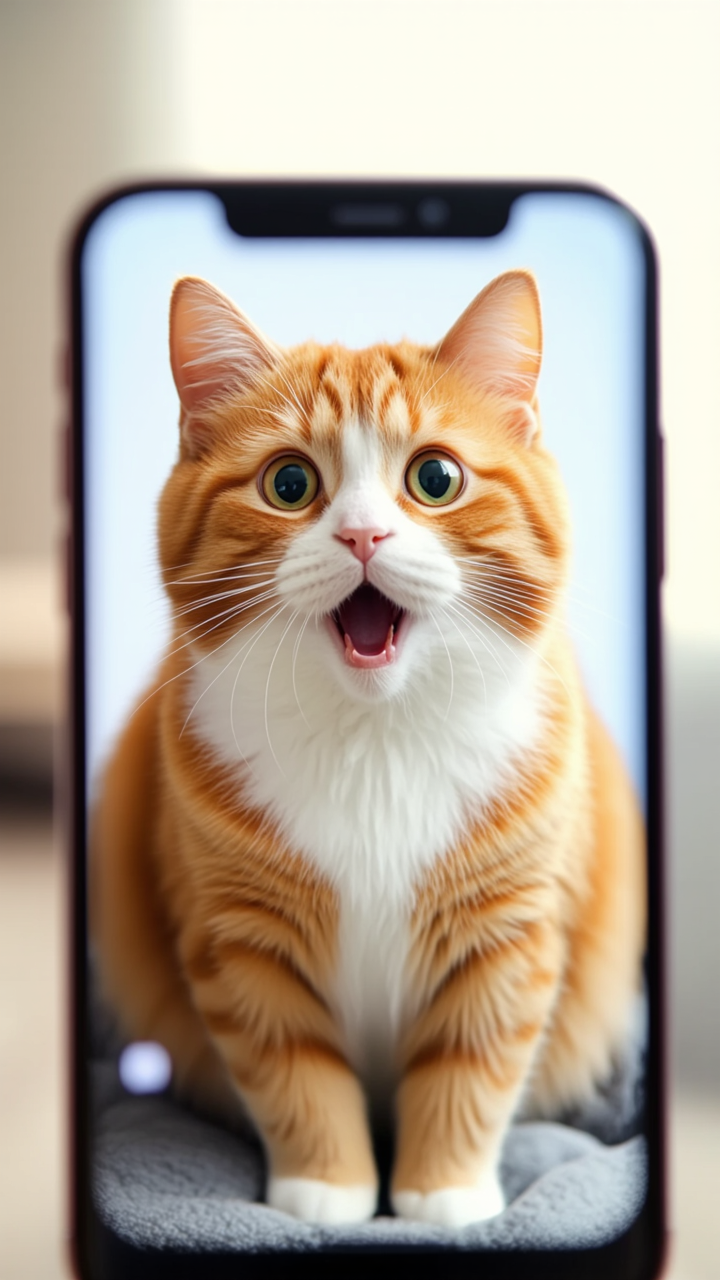 The kitten using filter - cai filter AI image