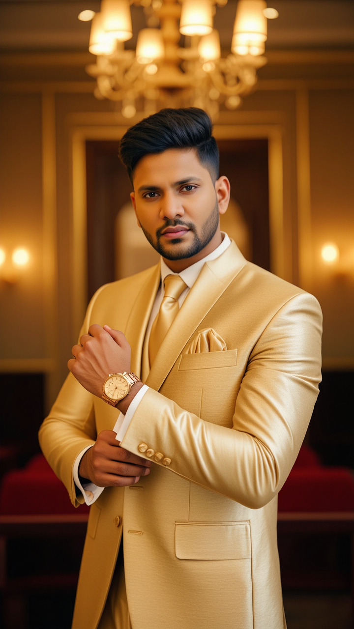 Kling AI work 299867133521655 - long slick back hairstyle men AI image