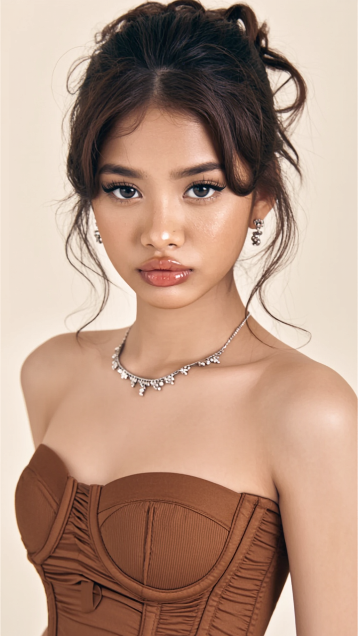 My AI Group: ISA - ombre hair caramel brown AI image