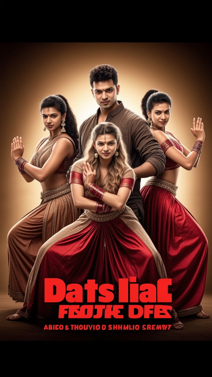 Hot Dancing Wives - dancing poster design AI image