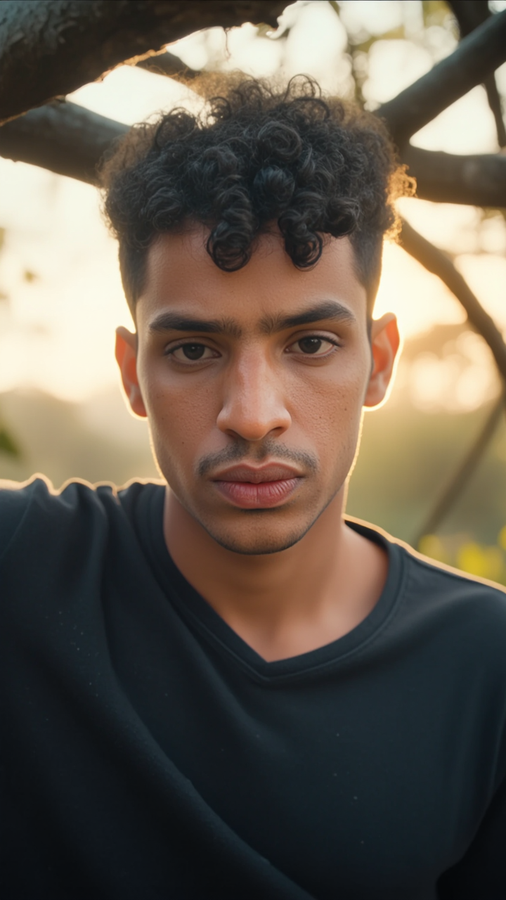 Kling AI work 316558533660600 - curly undercut men AI image