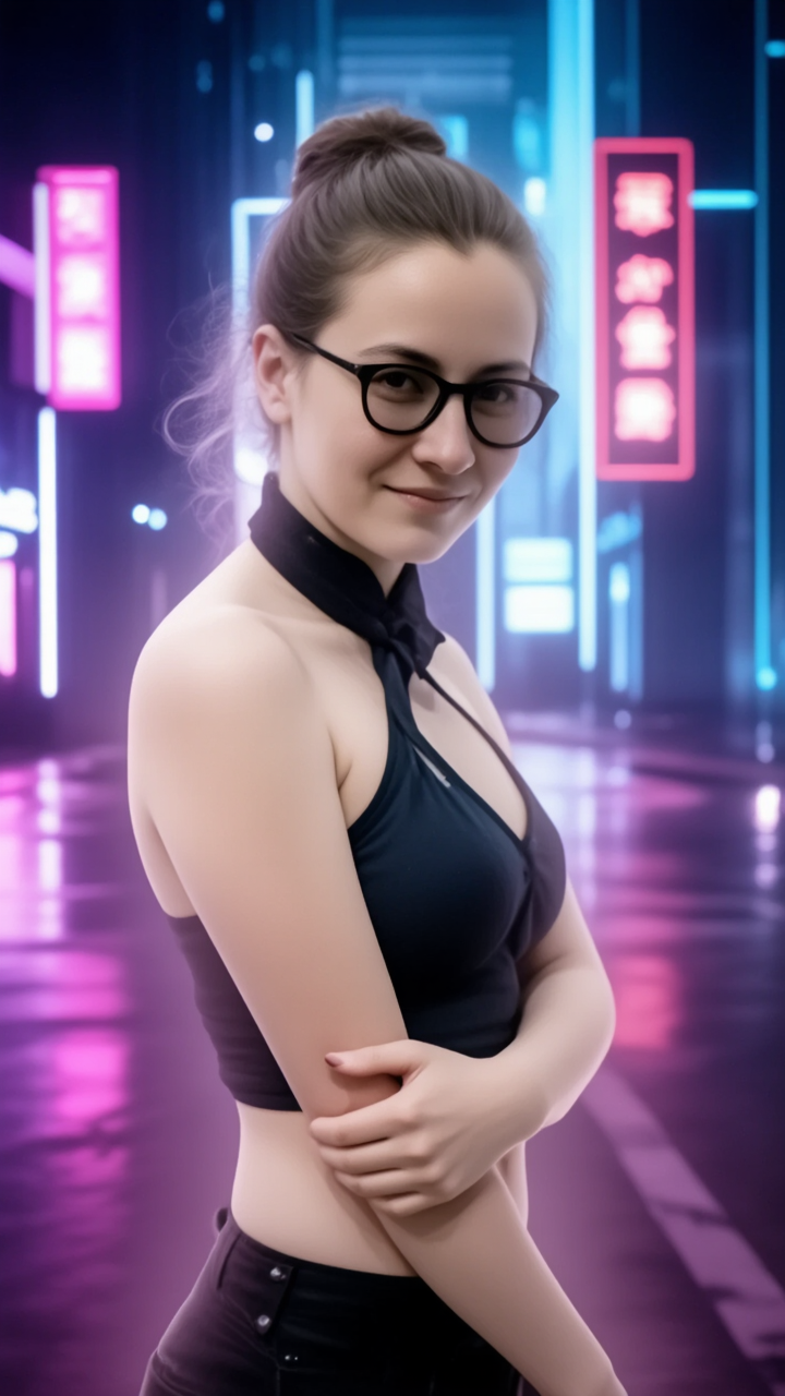 Kling AI work 314350897614553 - cyberpunk art style AI image