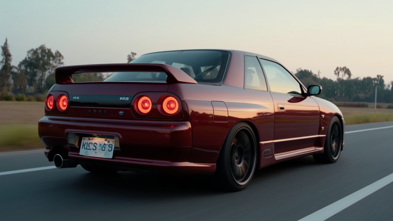 the nissan gtr in on the scene - turbo time AI image
