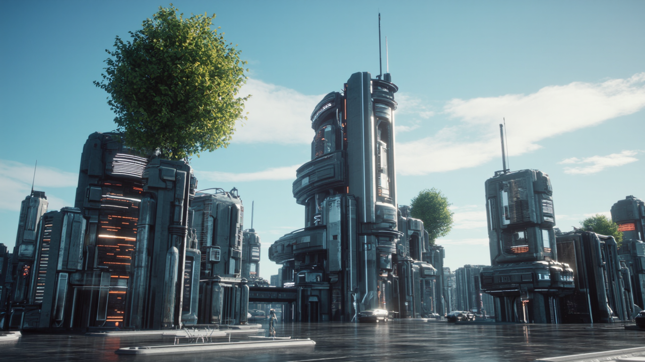 Building Future - building poster design AI image