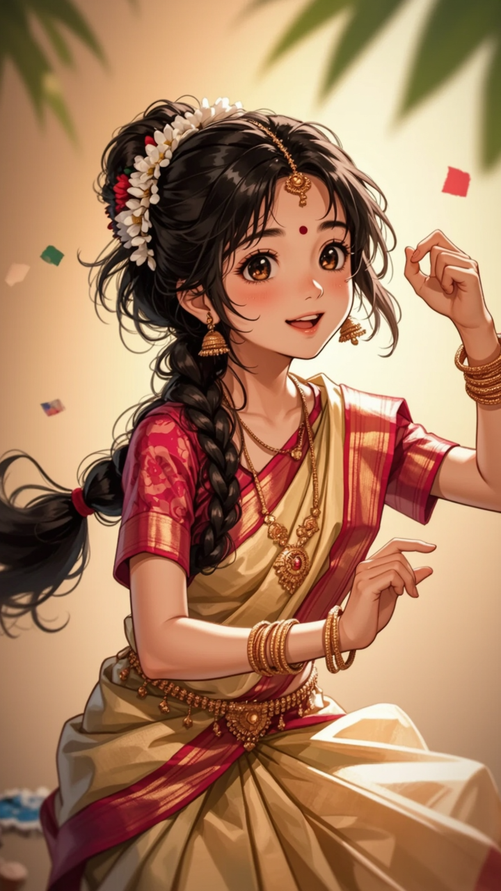 Kling AI work 311953370501845 - anime indian characters AI image