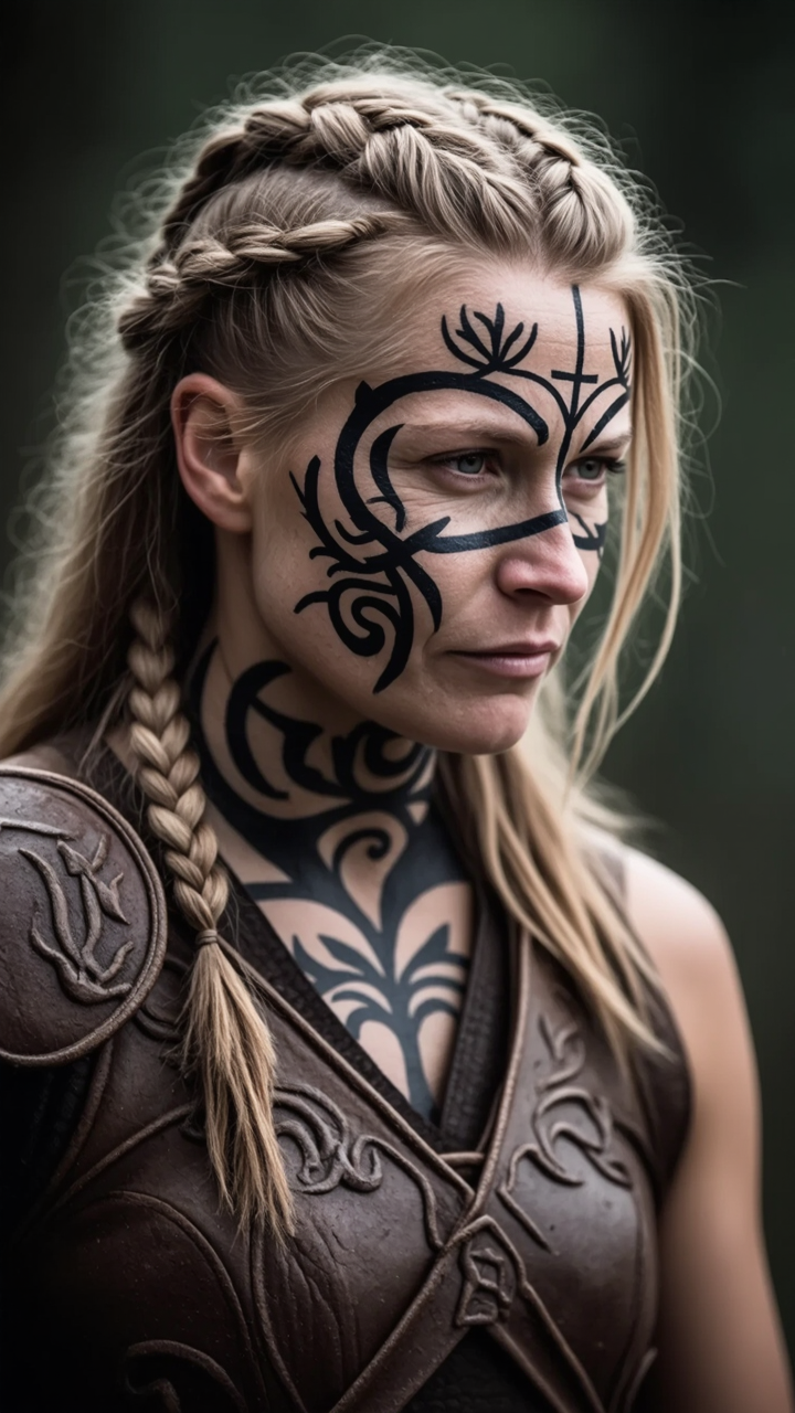Female Viking warrior - iconic female cartoon characters AI image