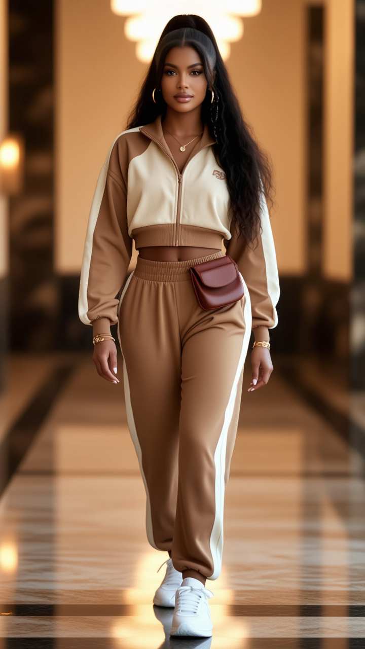Kling AI work 310642668613034 - ombre hair caramel brown AI image