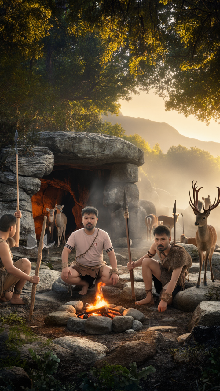 stone age - guess age from photo AI image