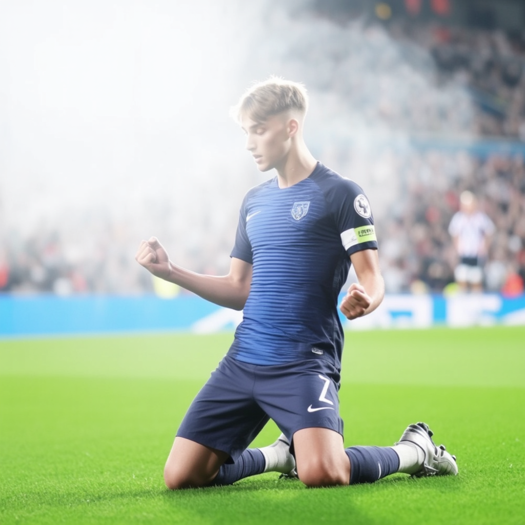 Kling AI work 316650169527209 - football fans celebration AI image