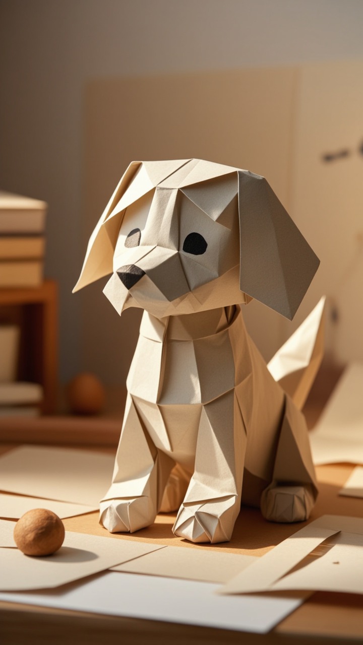 Doggy - paper face AI image
