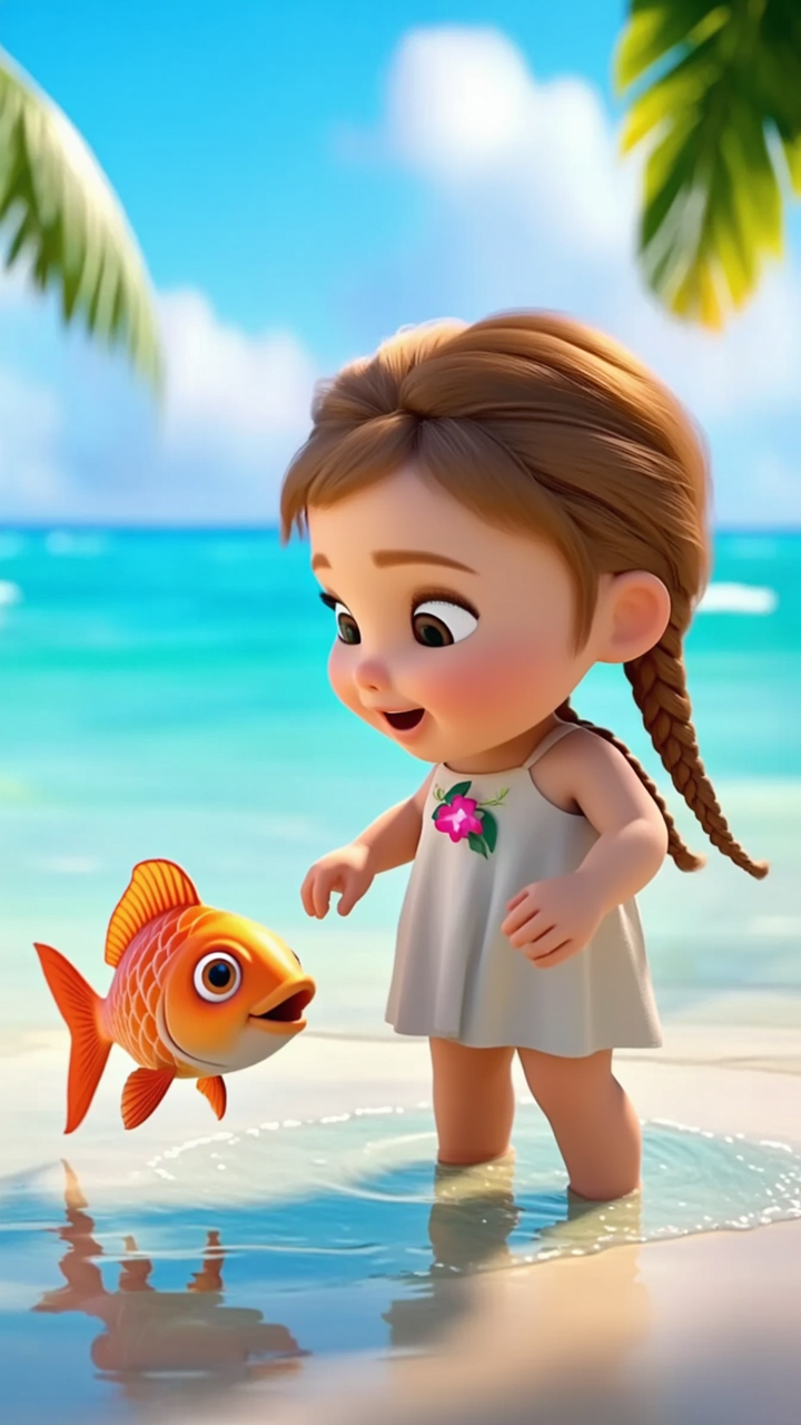 A cute 3D animated toddler girl  - hentia animated AI image