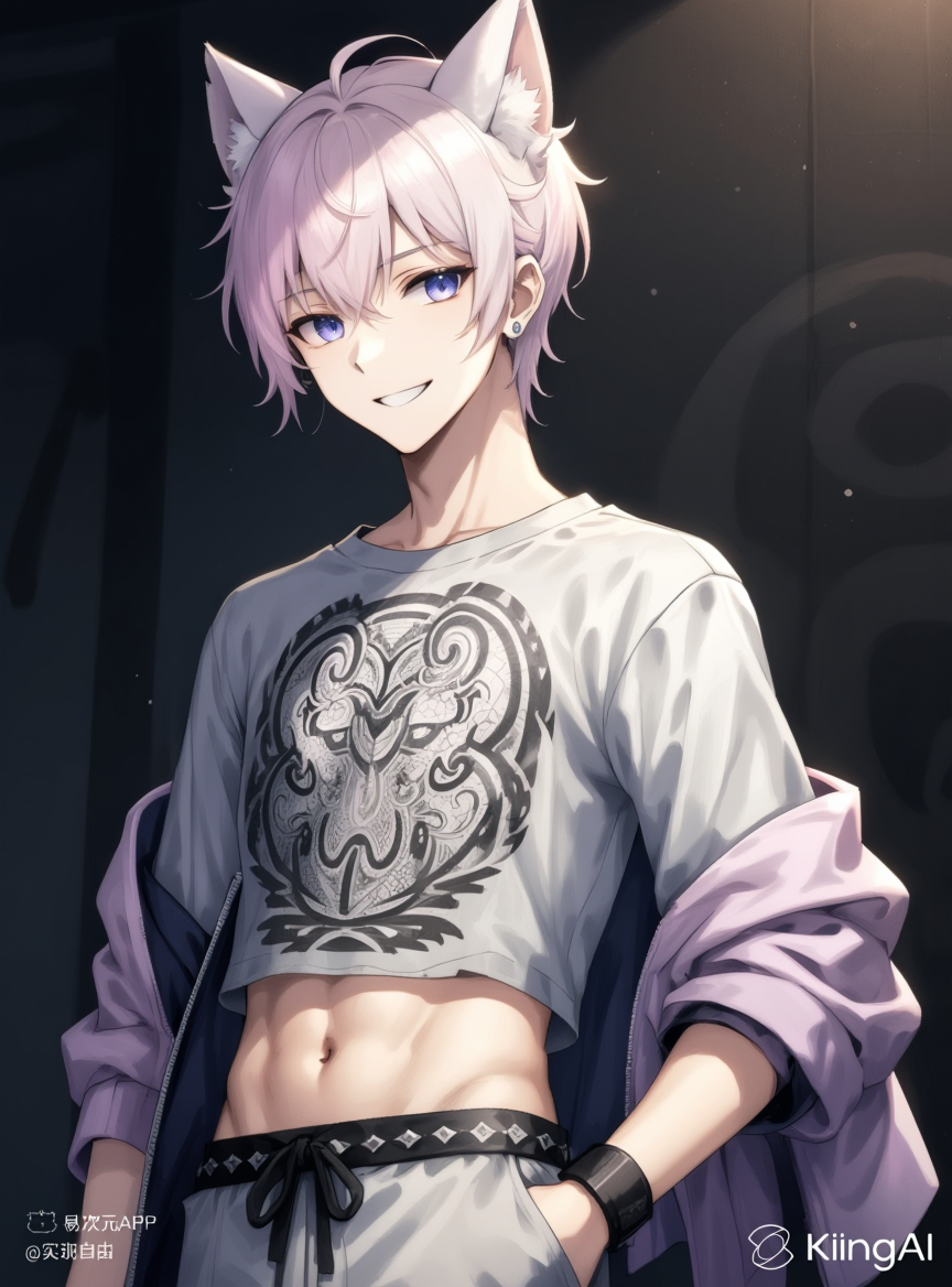 Kling AI work 314816997614283 - anime male poses AI image
