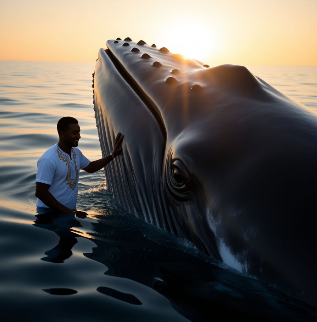 Kling AI work 311625398504829 - whale album cover AI image