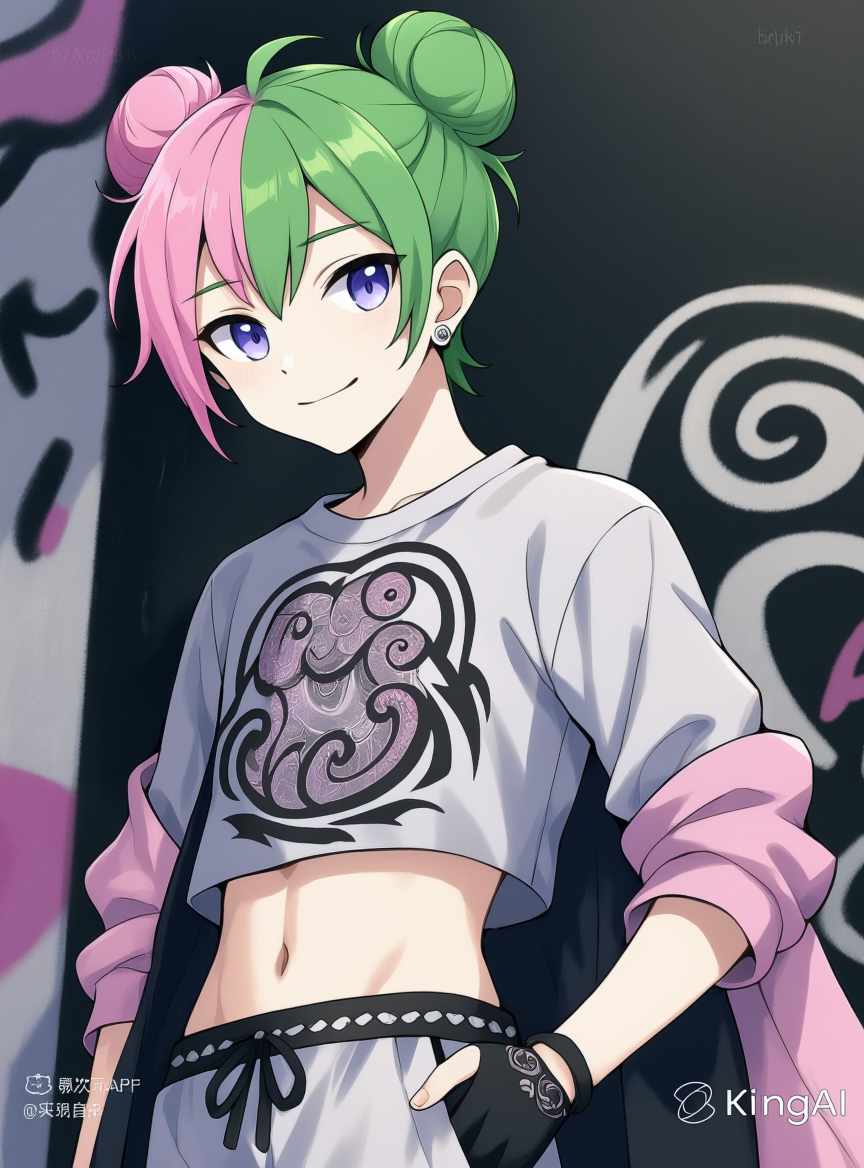 Kling AI work 314816848507807 - anime male poses AI image