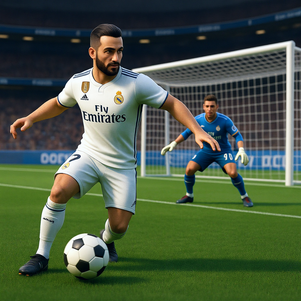 Kling AI work 313095503610158 - football scene AI image