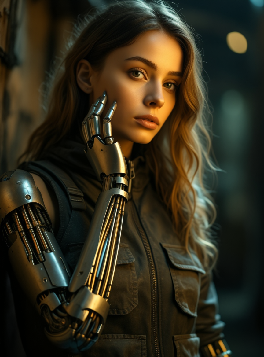 Kling AI work 296036972610768 - fingers cyberpunk AI image