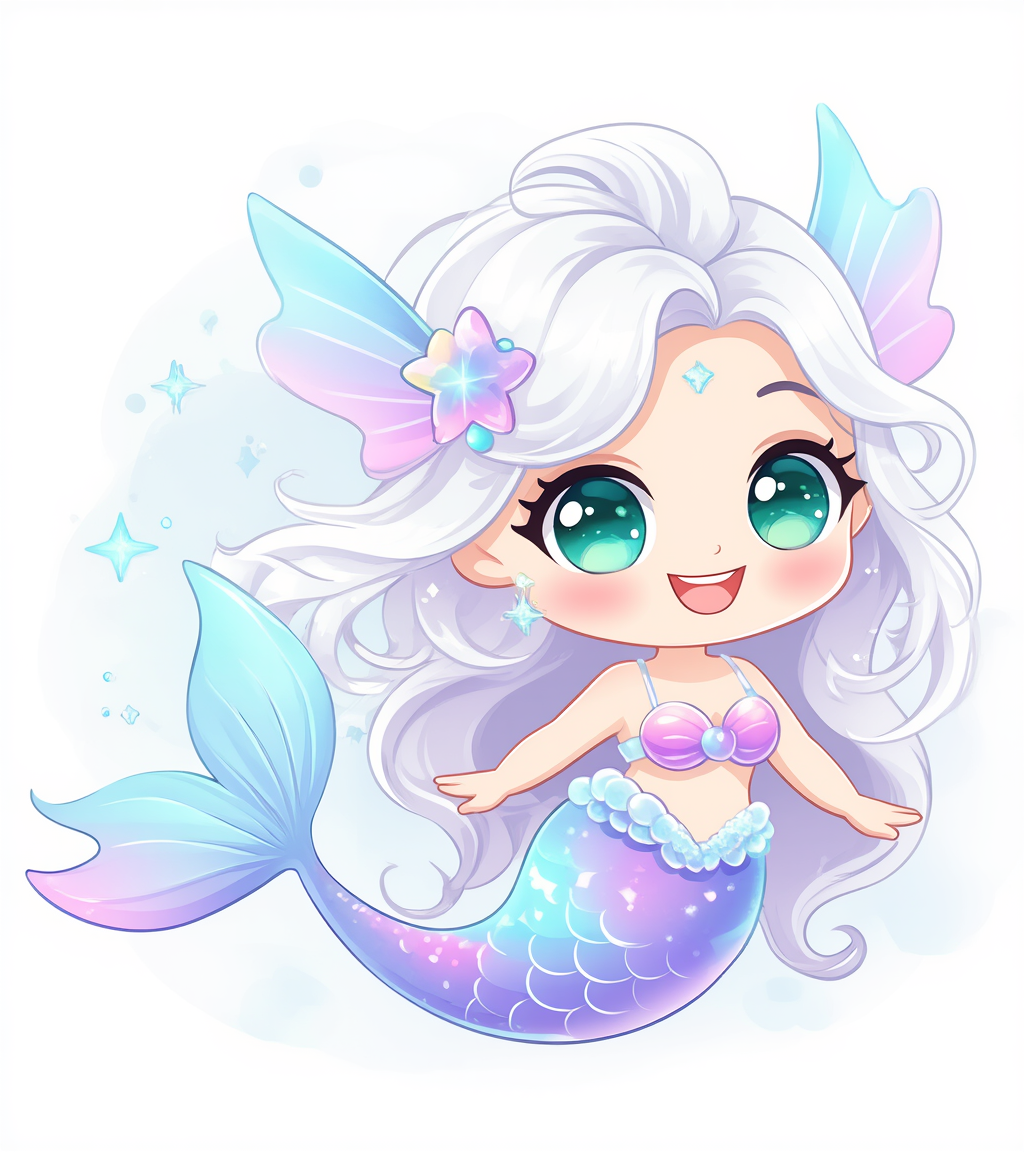 HADA SIRENA - ash blonde platinum blonde AI image