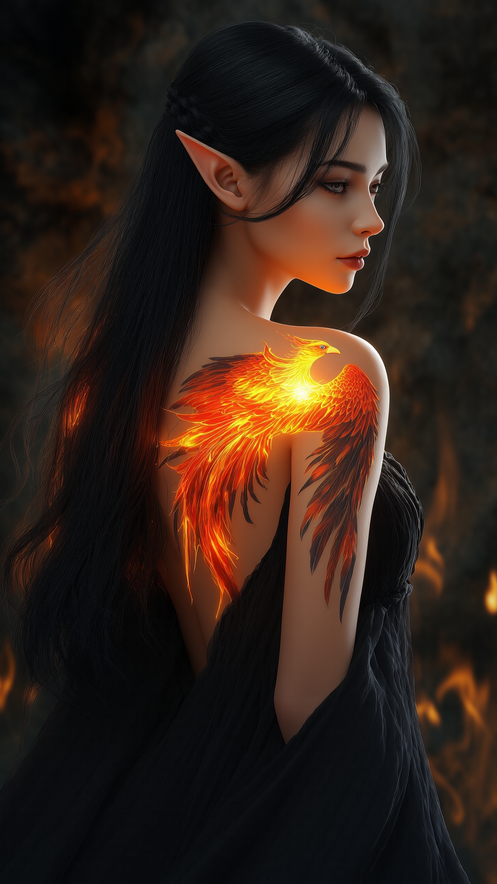 Kling AI work 300563341651089 - name style for tattoo AI image