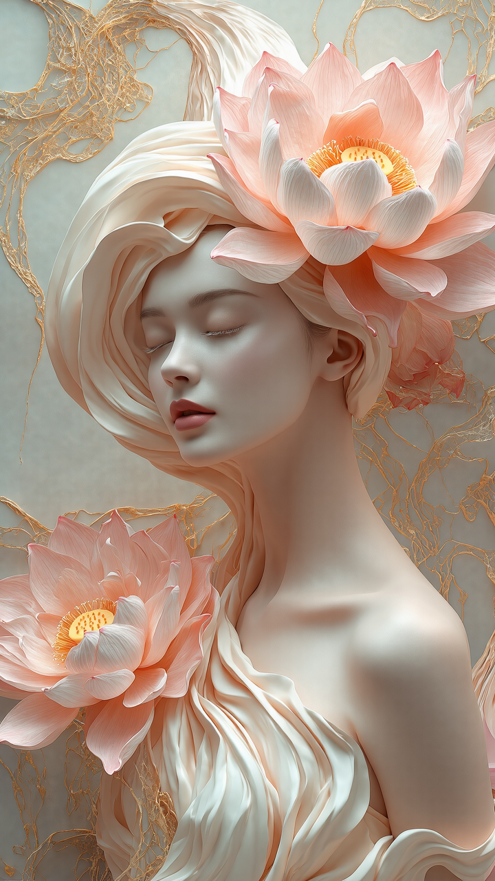 ミックスメディア - 芸術的な絵画とミックスフルーツの街