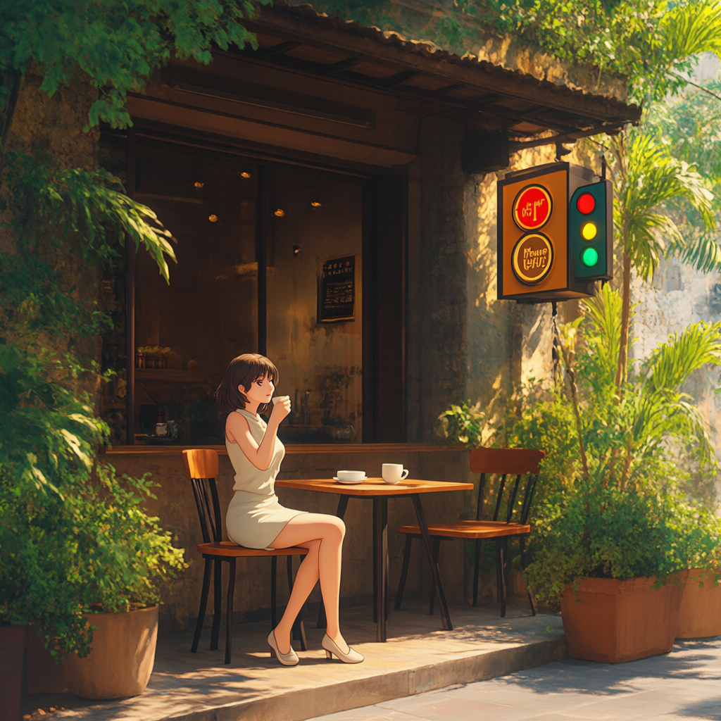stop sip coffee - coffee try on AI image