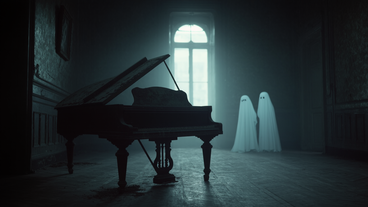 Piano - run away piano AI image