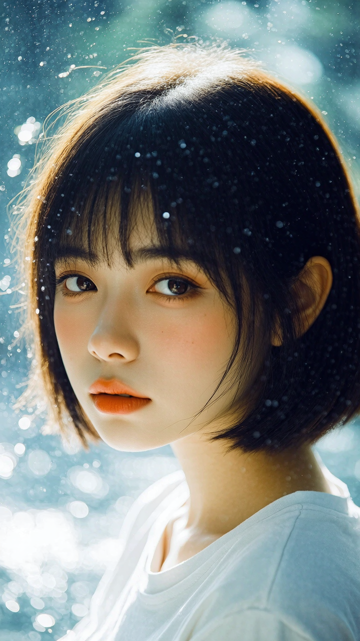 Short hair - low taper with short hair AI image