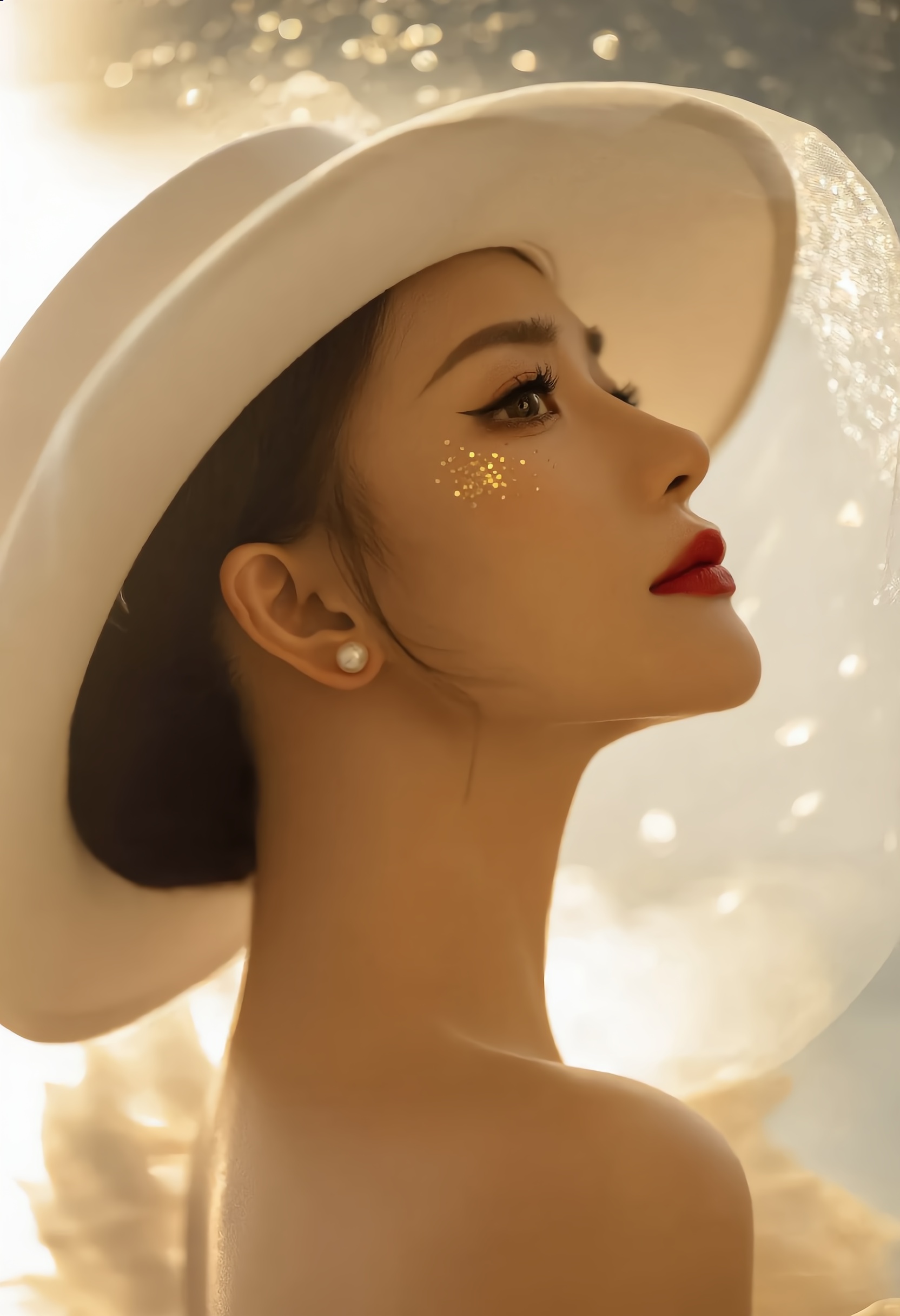 Golden Elegance - mira golden outfit AI image