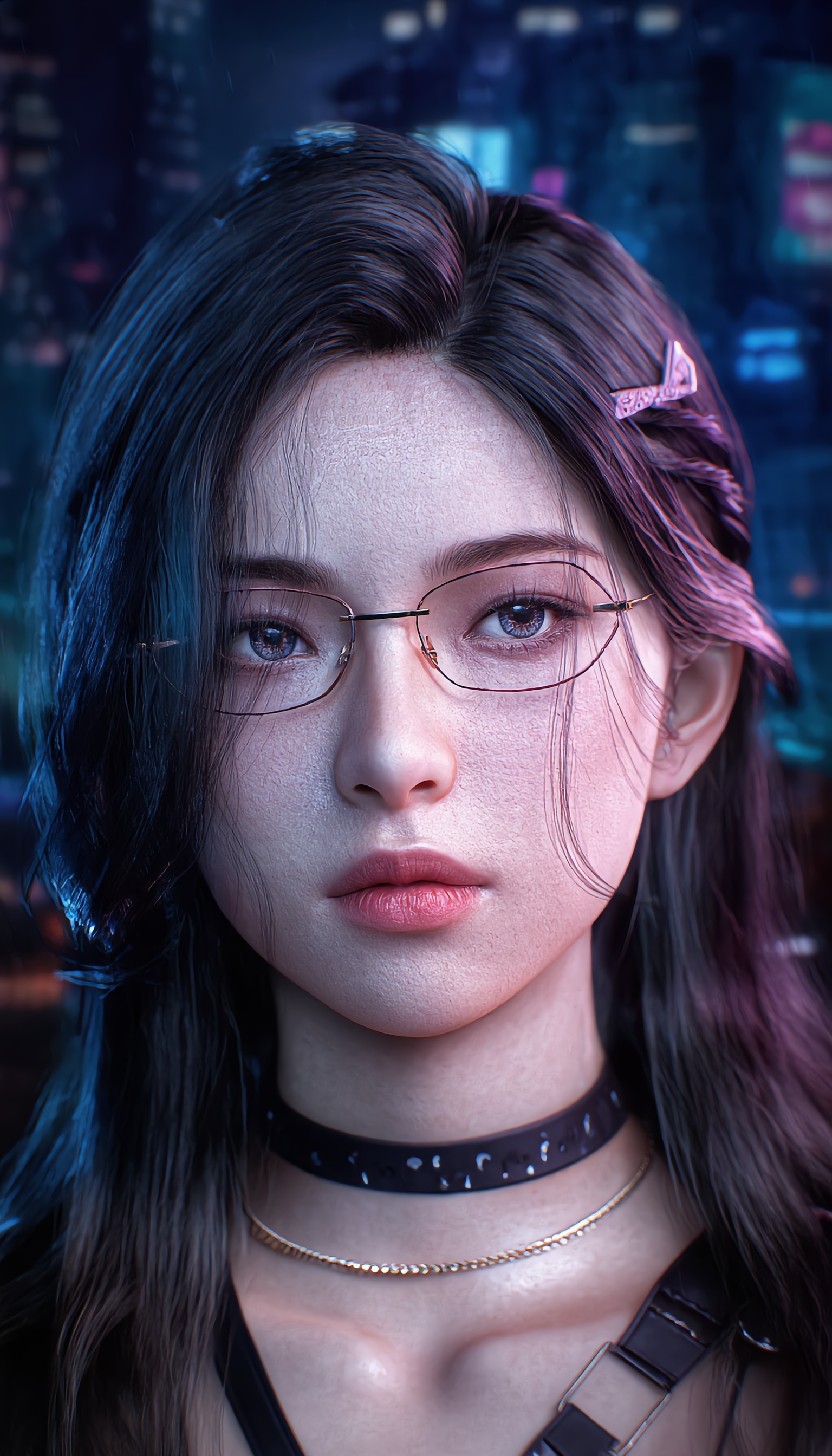 Kling AI work 289253874534356 - fingers cyberpunk AI image