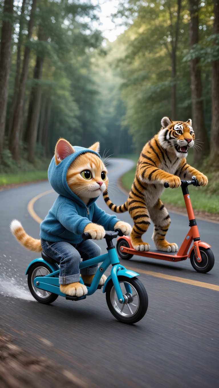 Kling AI work 297421310661725 - tiger scene AI image