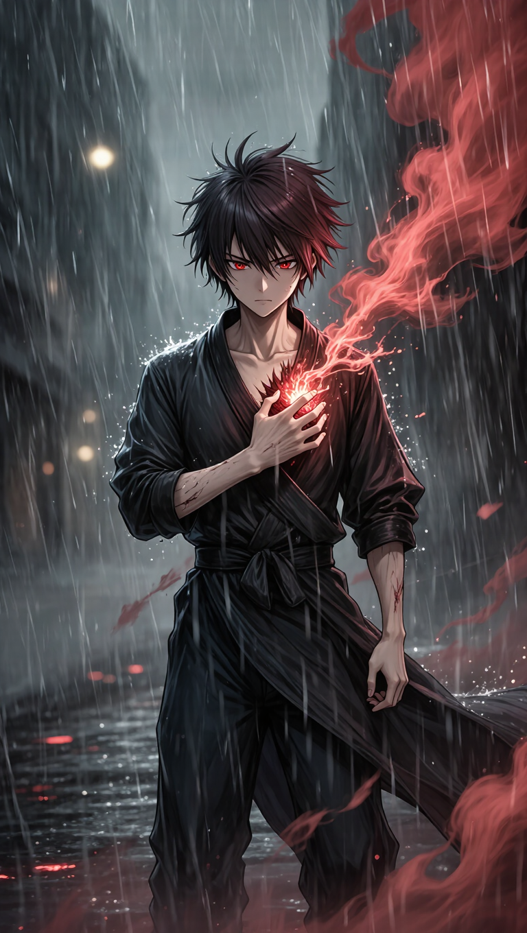 Kling AI work 310252885525608 - hand drawn anime AI image