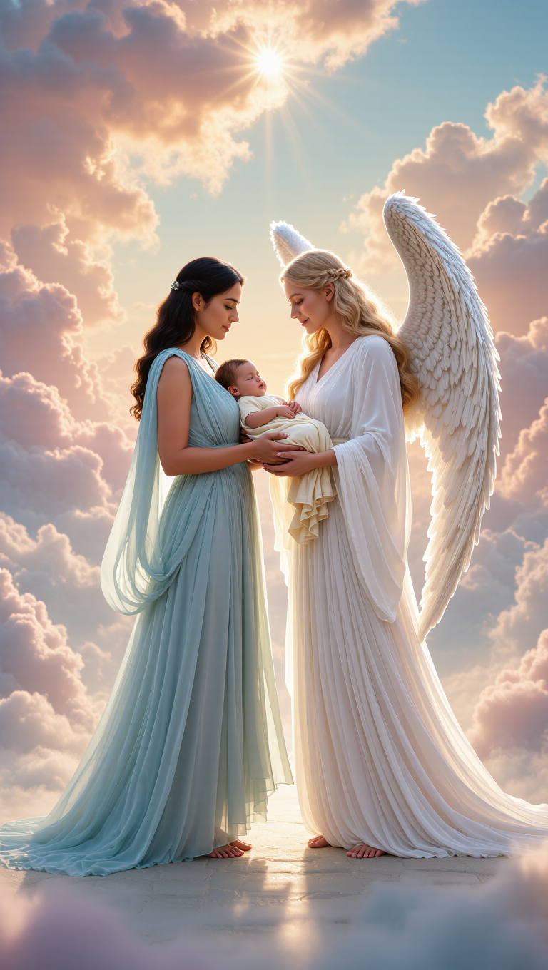 Kling AI work 306865912531225 - angel youtube thumbnail AI image
