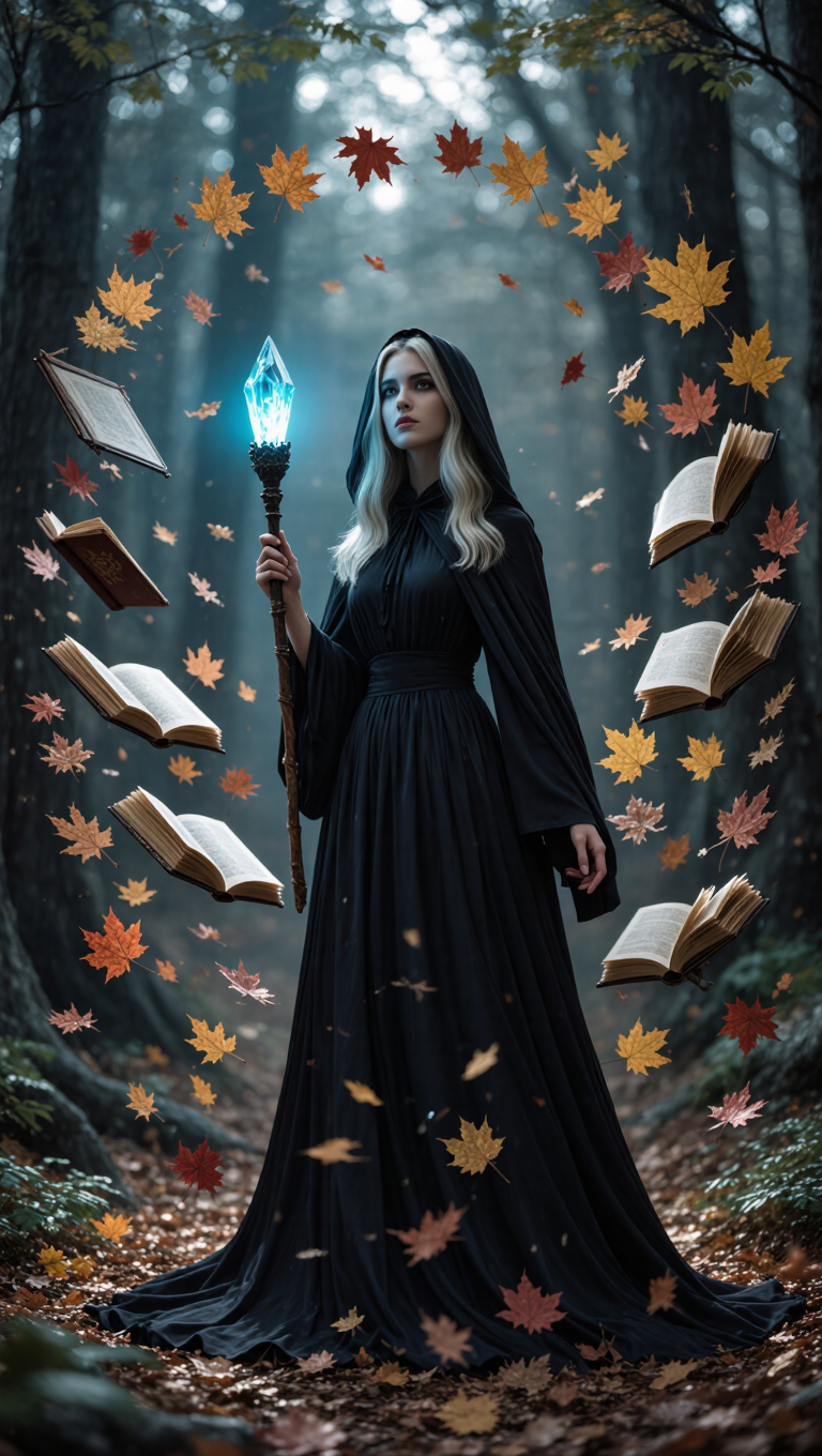 Kling AI work 296434830507175 - witch scene AI image