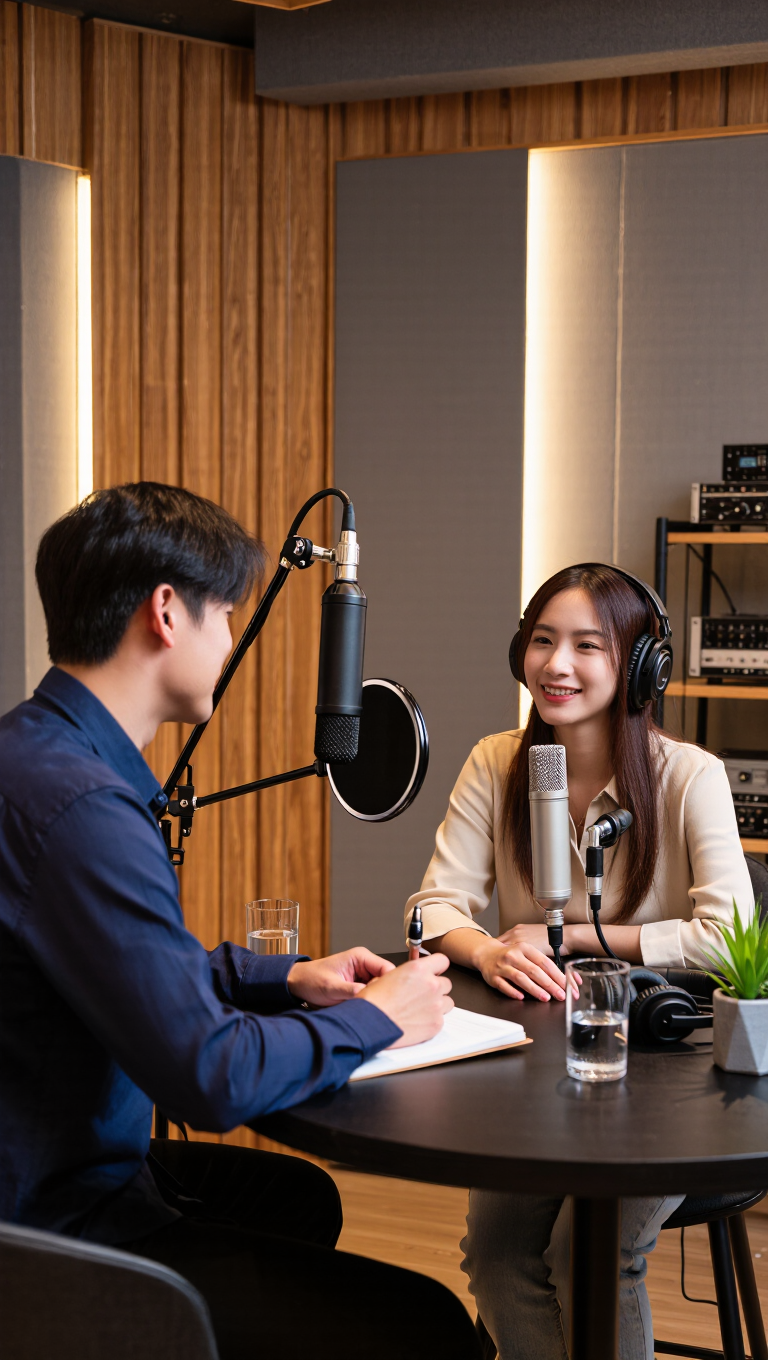 Kling AI work 310906823613853 - podcast logos AI image