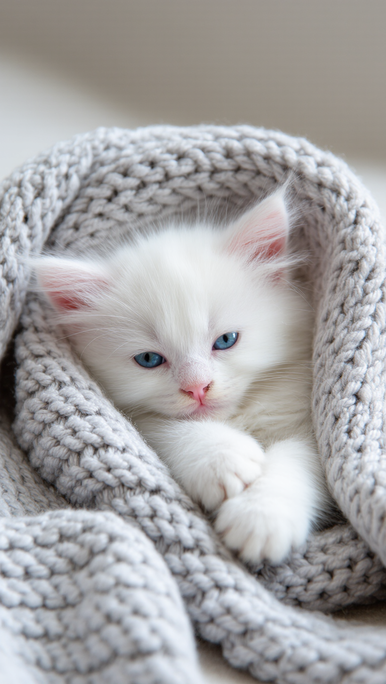 Kling AI work 298219658508559 - cute cat ai AI image