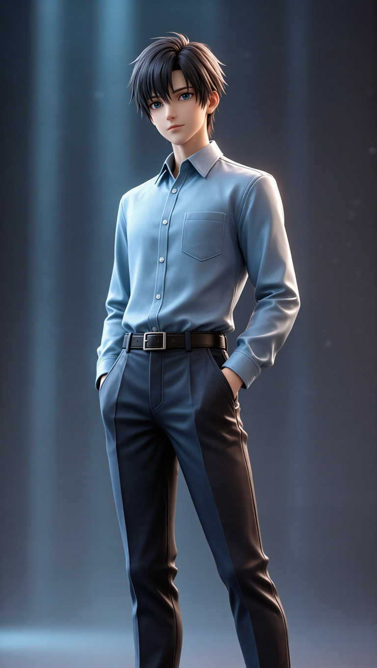 Kling AI work 312536856667279 - design an anime character AI image