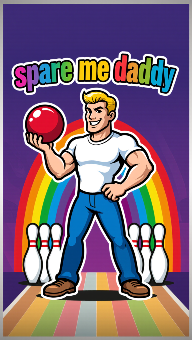 Gay bowler - vector image generator AI image