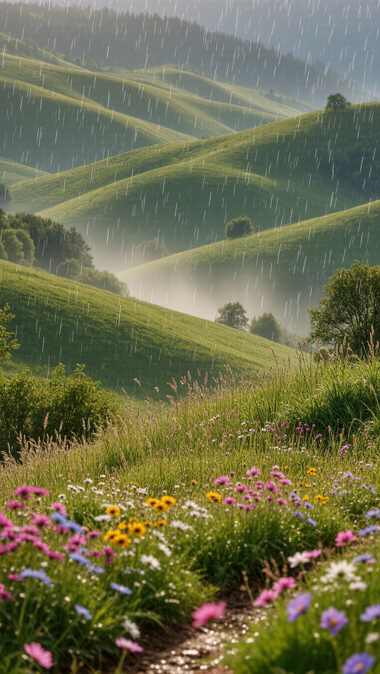 Kling AI work 316237762610403 - pictures of flowers in nature AI image