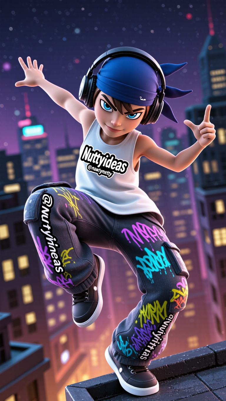 Kling AI work 308535500501190 - graffiti logo AI image