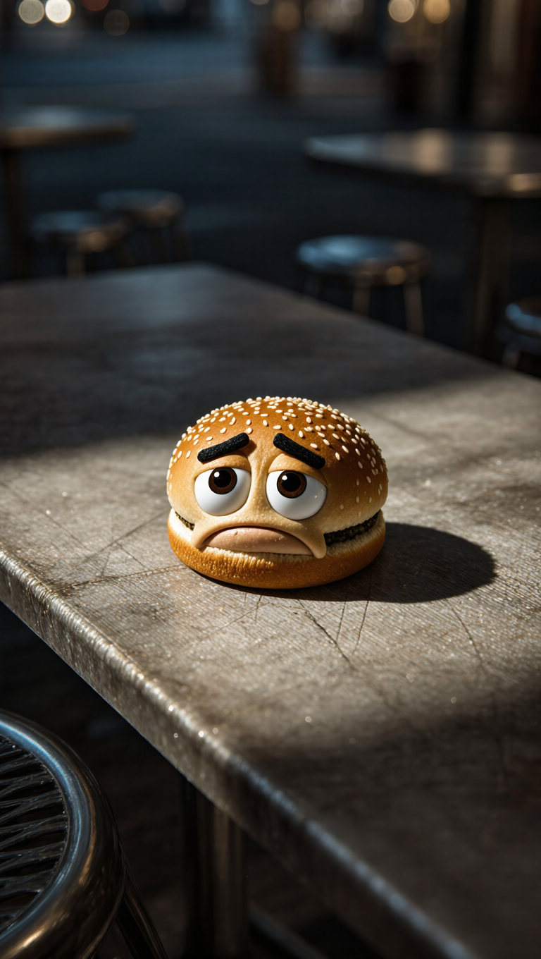 Kling AI work 309778537521838 - burger desktop wallpaper AI image