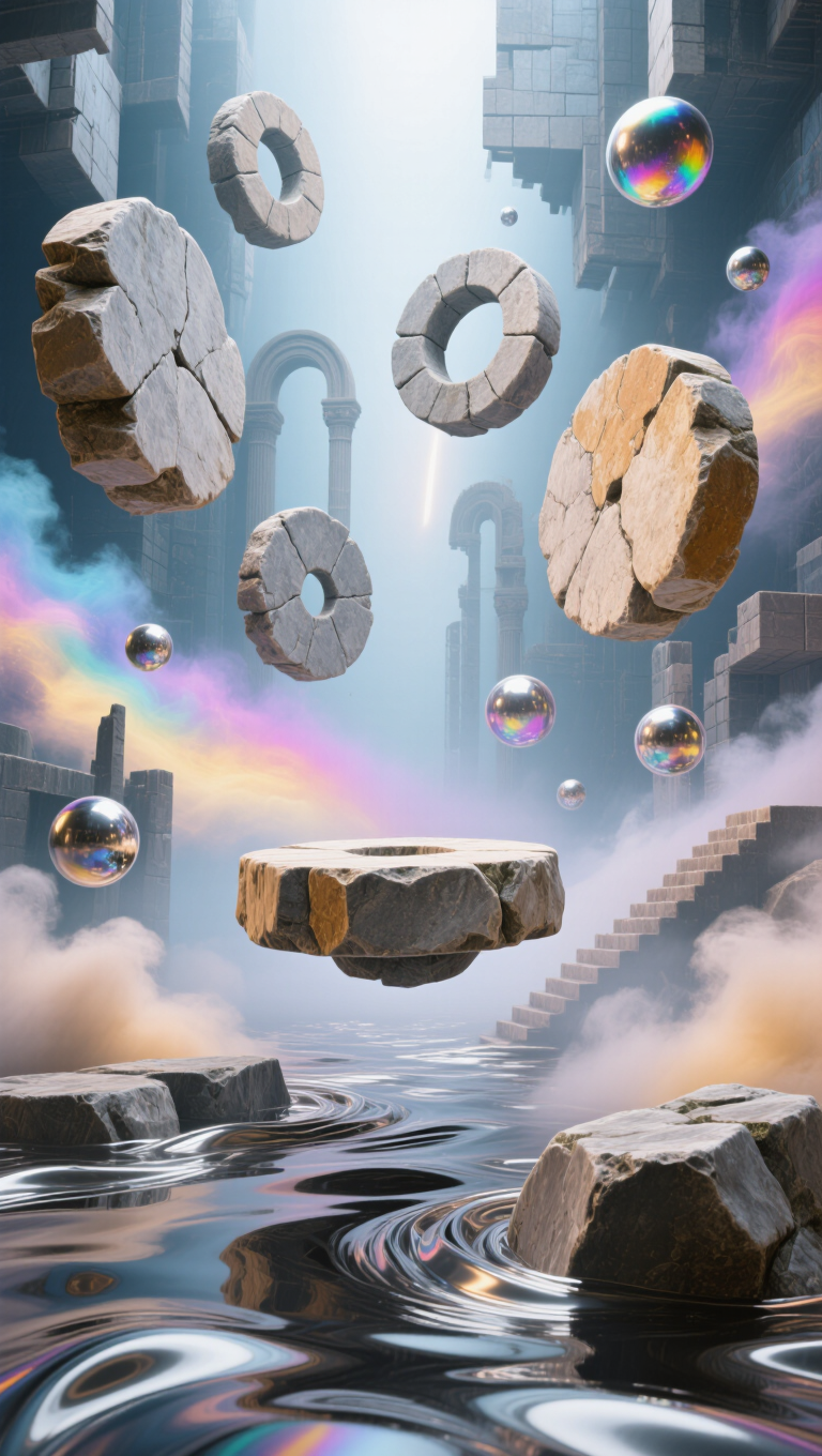 Kling AI work 297489333524245 - chromatic metal no man's sky AI image
