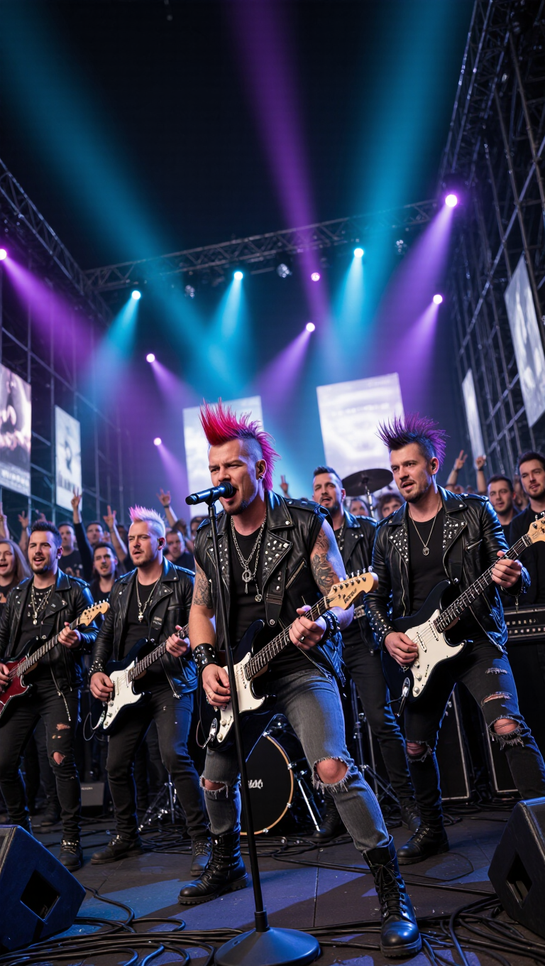 Punk Rock is here to stay! - rock animation AI image